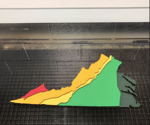 Geographic Regions of Virginia Map