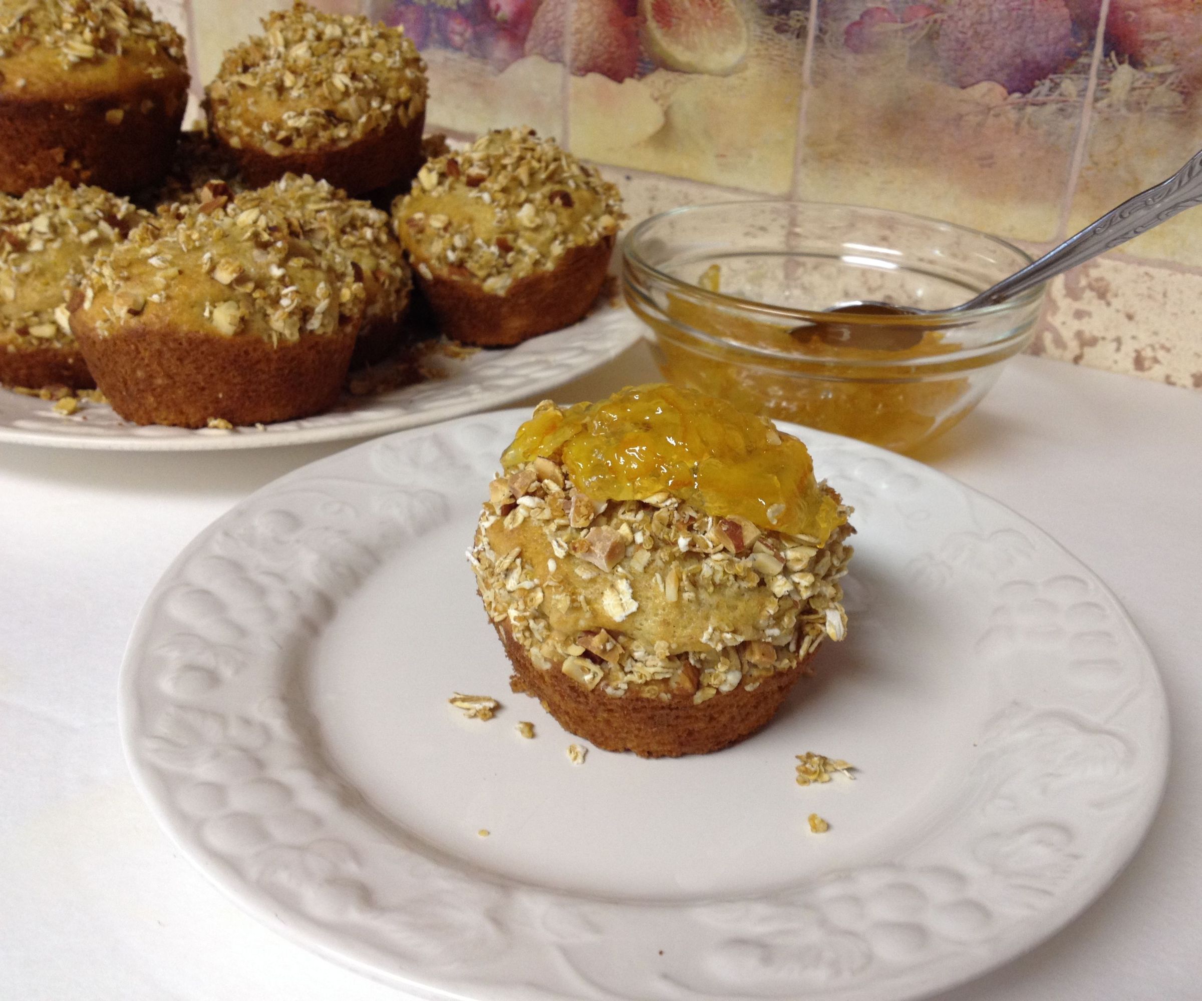 Toasted Whole Grain Orange Muffins