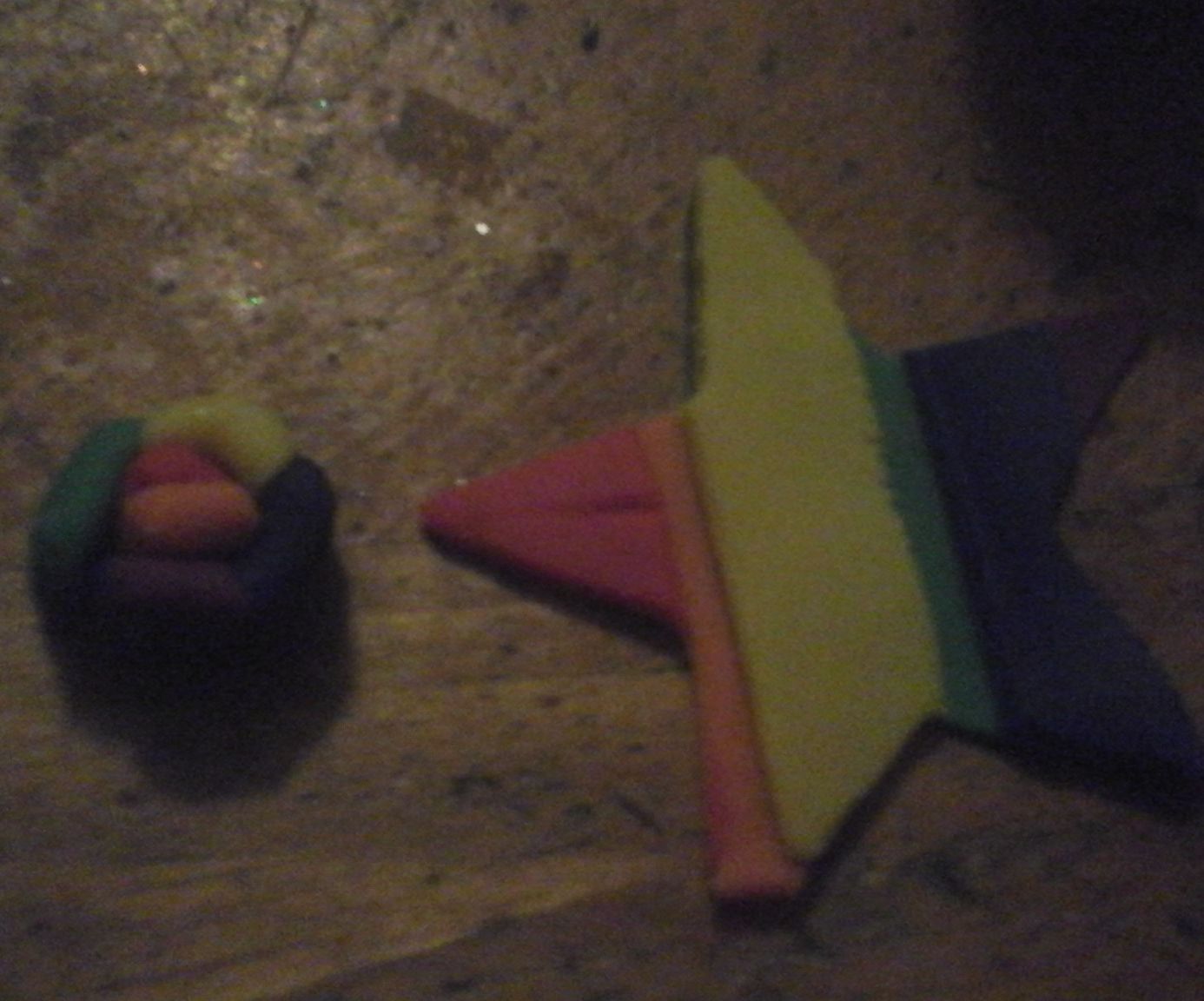Rainbow Play-doh Spirals and Stars