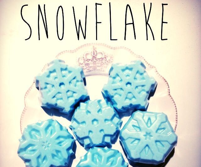 Microwave Snowflake Soap
