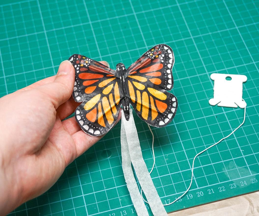 DIY Mini BUTTERFLY Kite | How to Make a Tiny Kite : 7 Steps (with ...