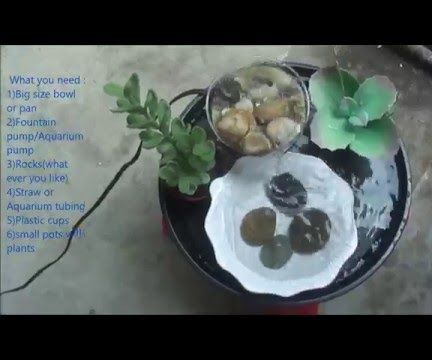 Tabletop Fountain DIY