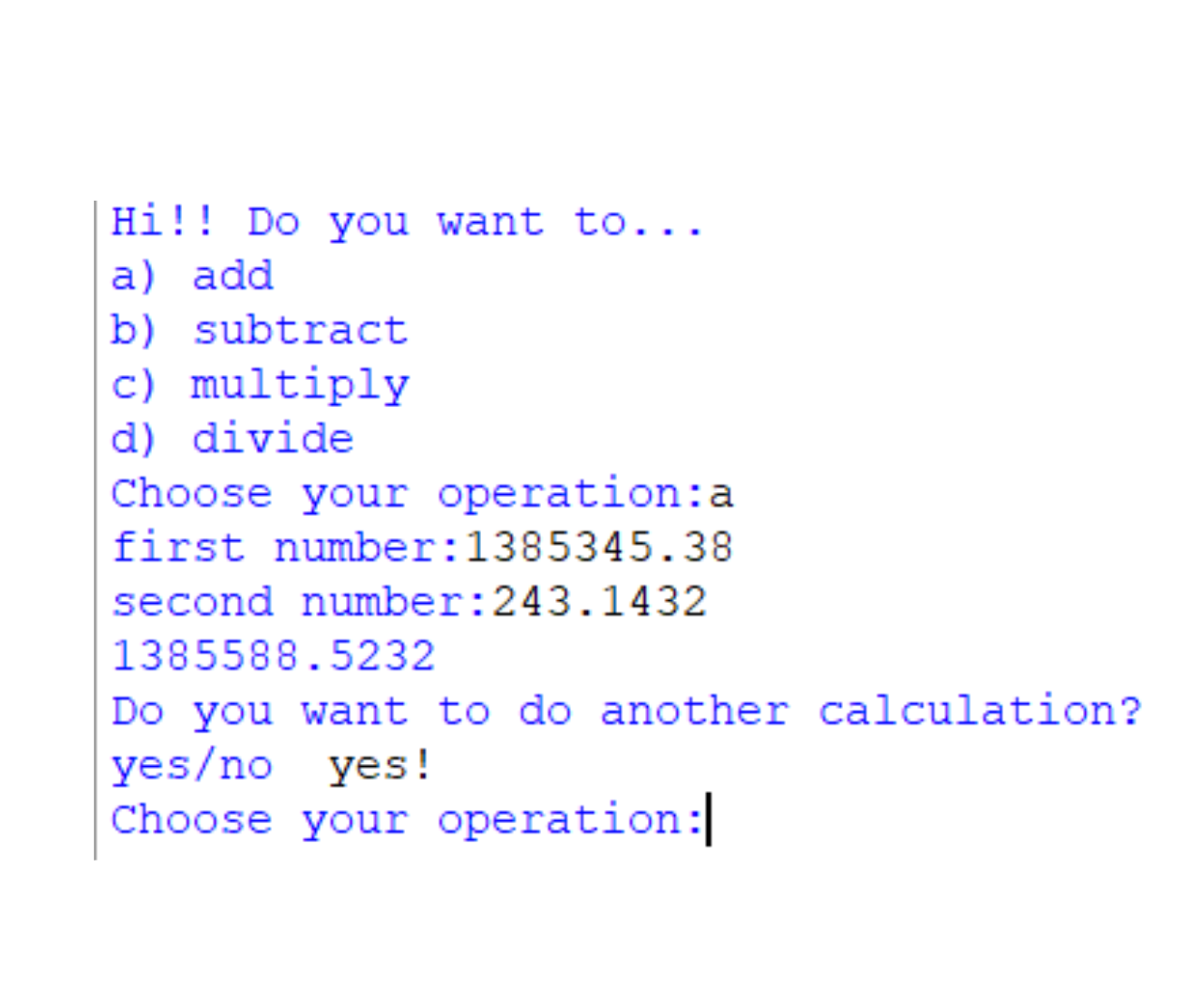 Python Calculator