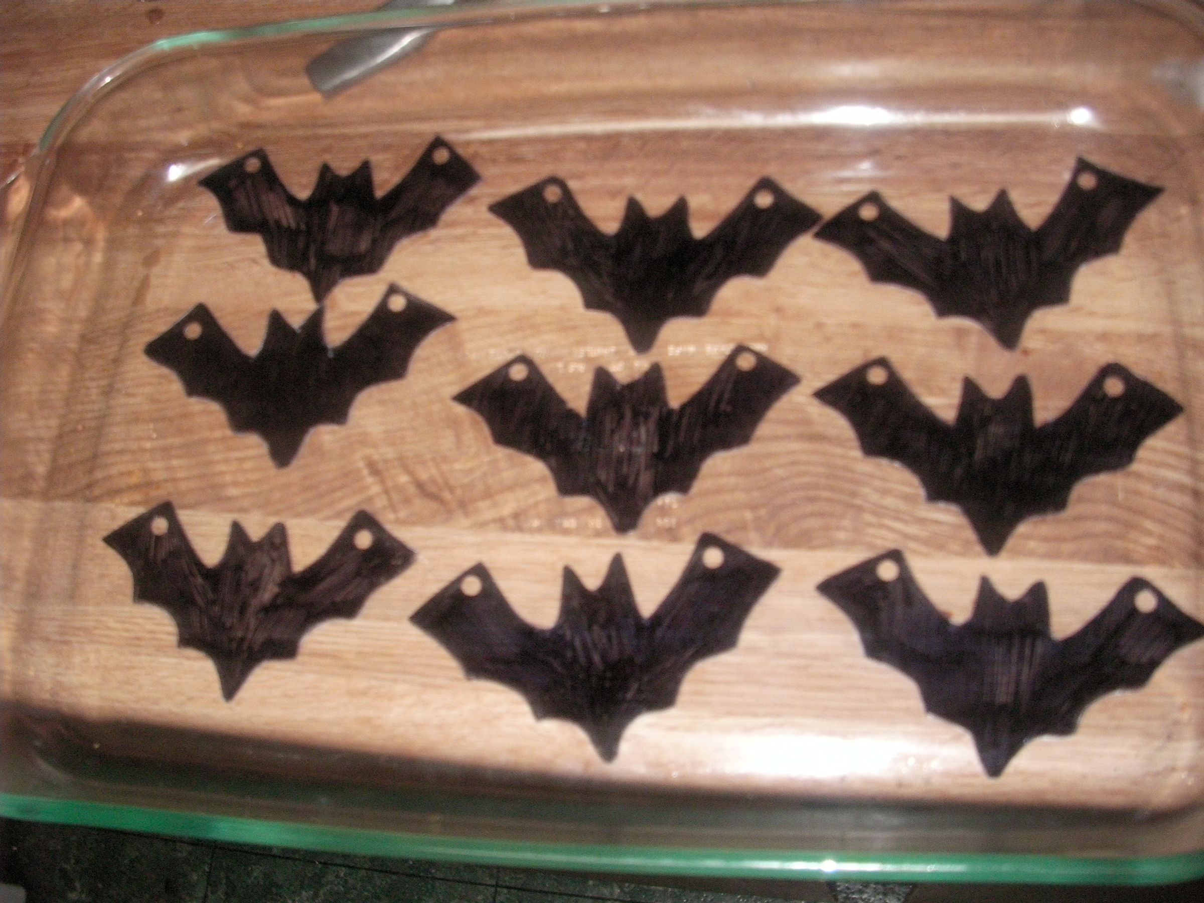 Shrinky Dink Bat Necklaces
