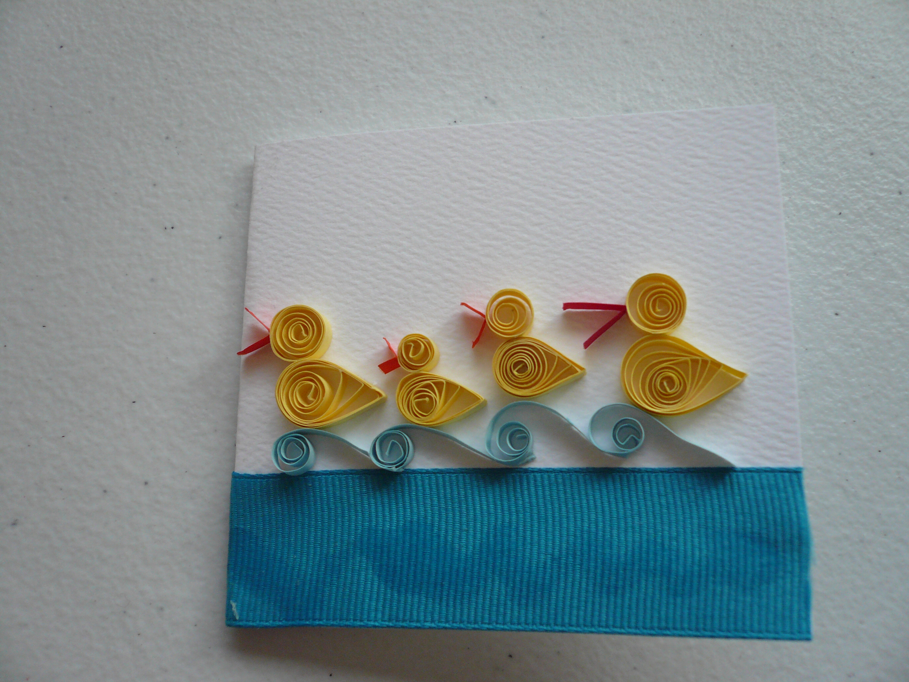 Handmade quilling card