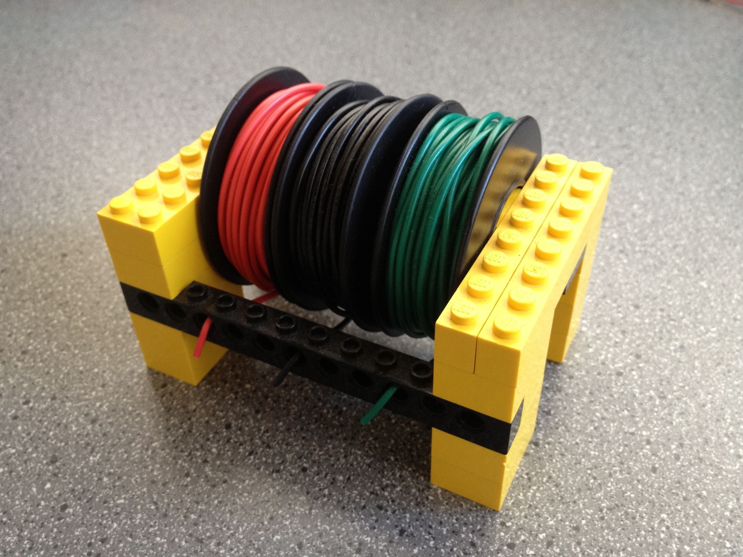 Keep Your Wire Spools Tidy With Legos