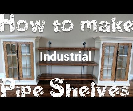 DIY Pipe Shelves
