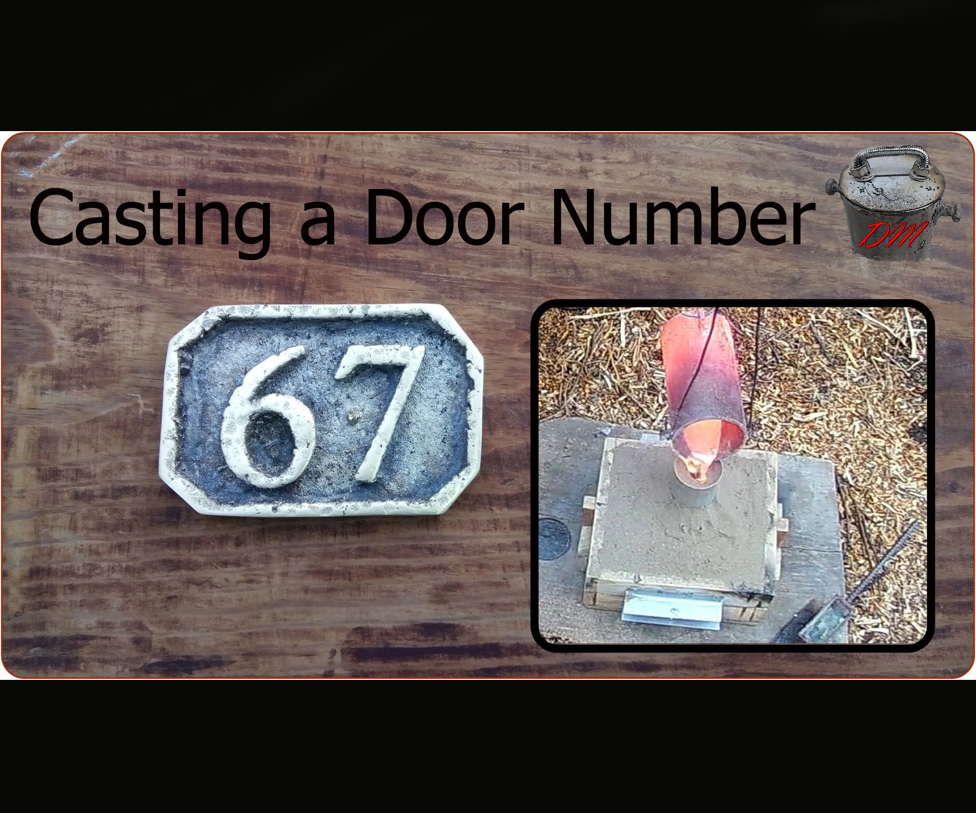 Cast Brass Door Number. Lost Foam Casting