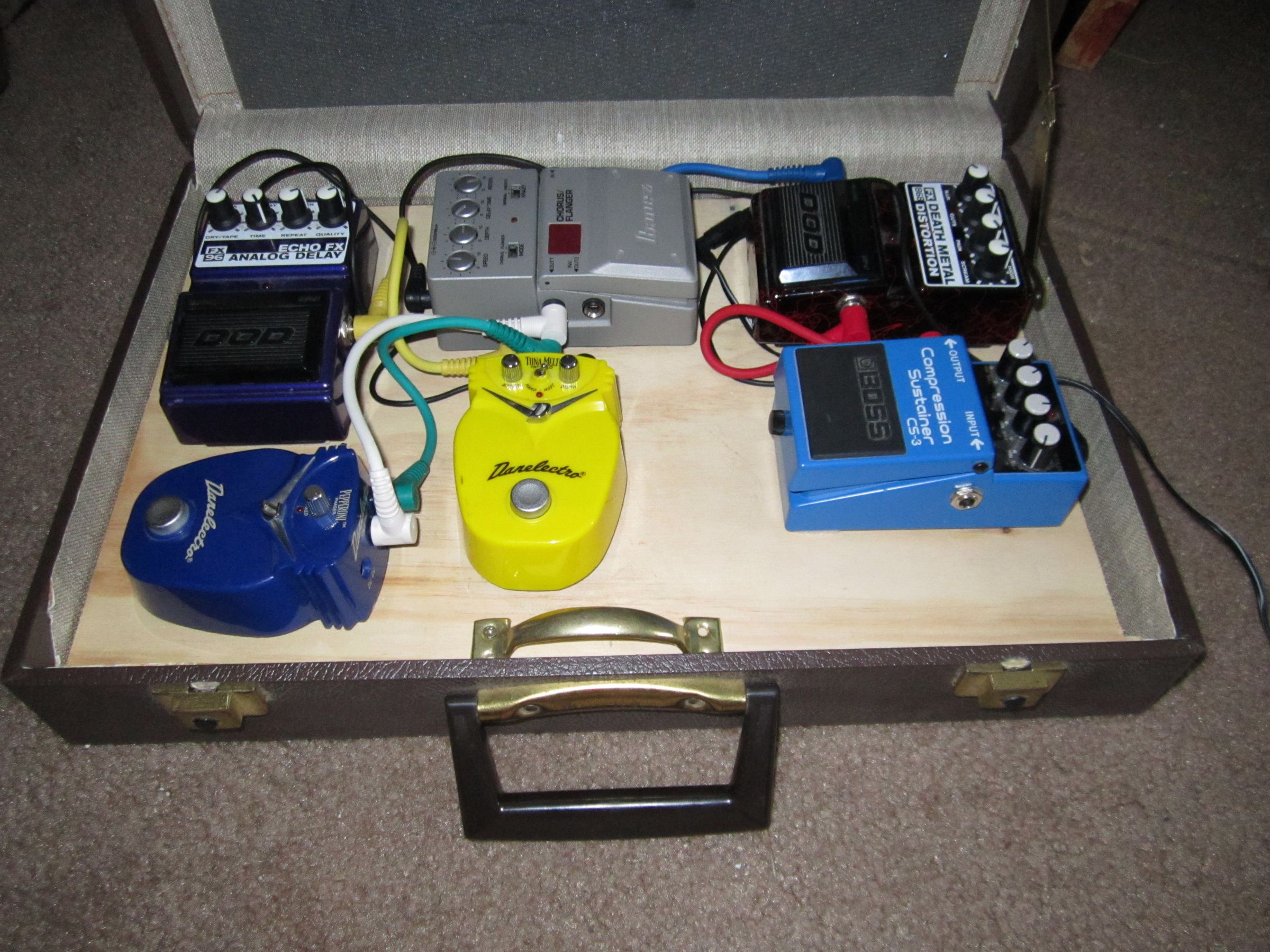 Guitar Pedal Board Suitcase With Storage 7 Steps Instructables