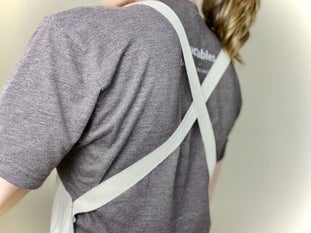 Geri Dönüşümlü Masa Örtüsünden Çapraz Geri Önlük