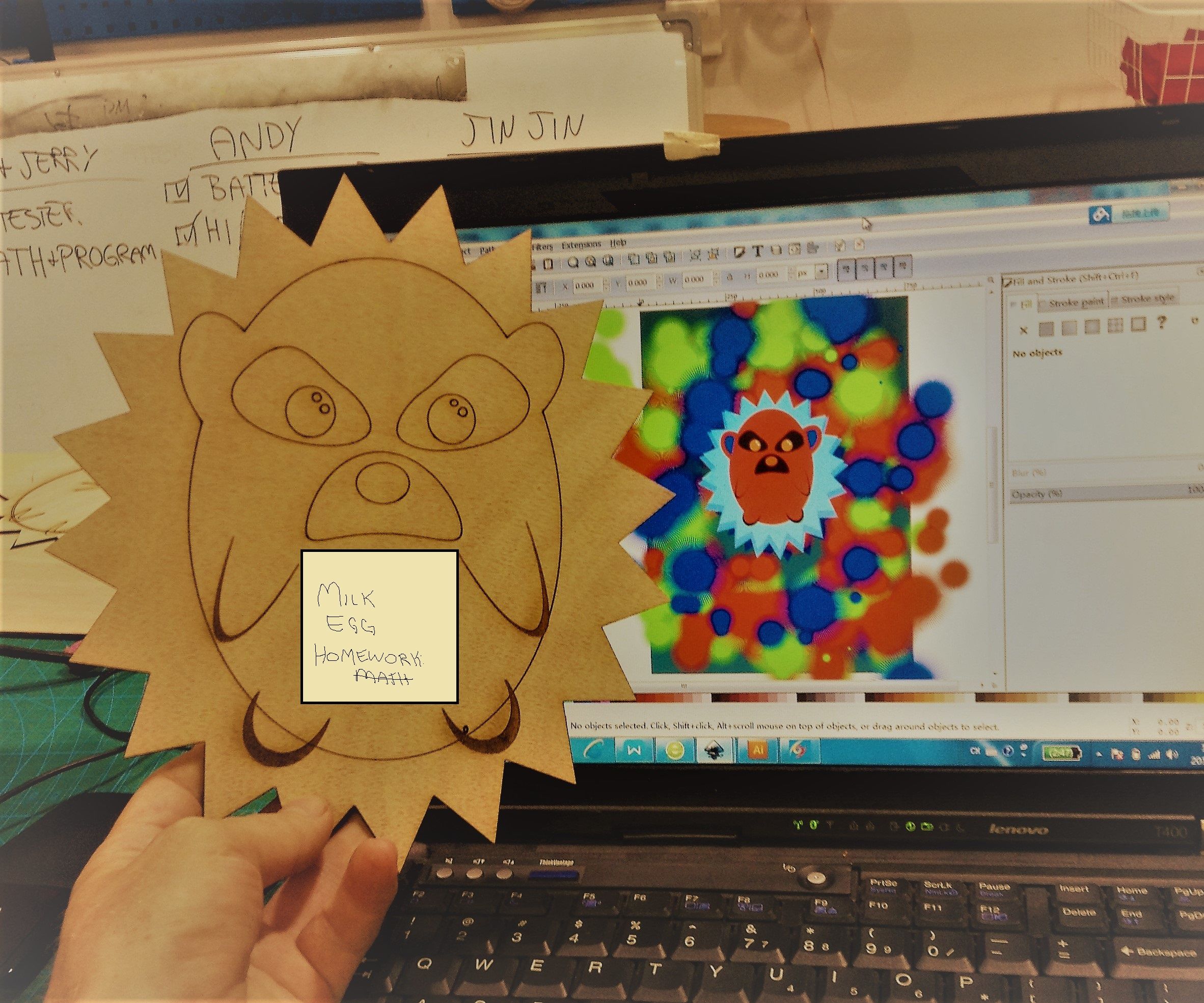 Laser Cut Hedgehog Noteholder