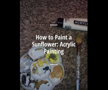 How to Paint a Flower- Acrylic Painting