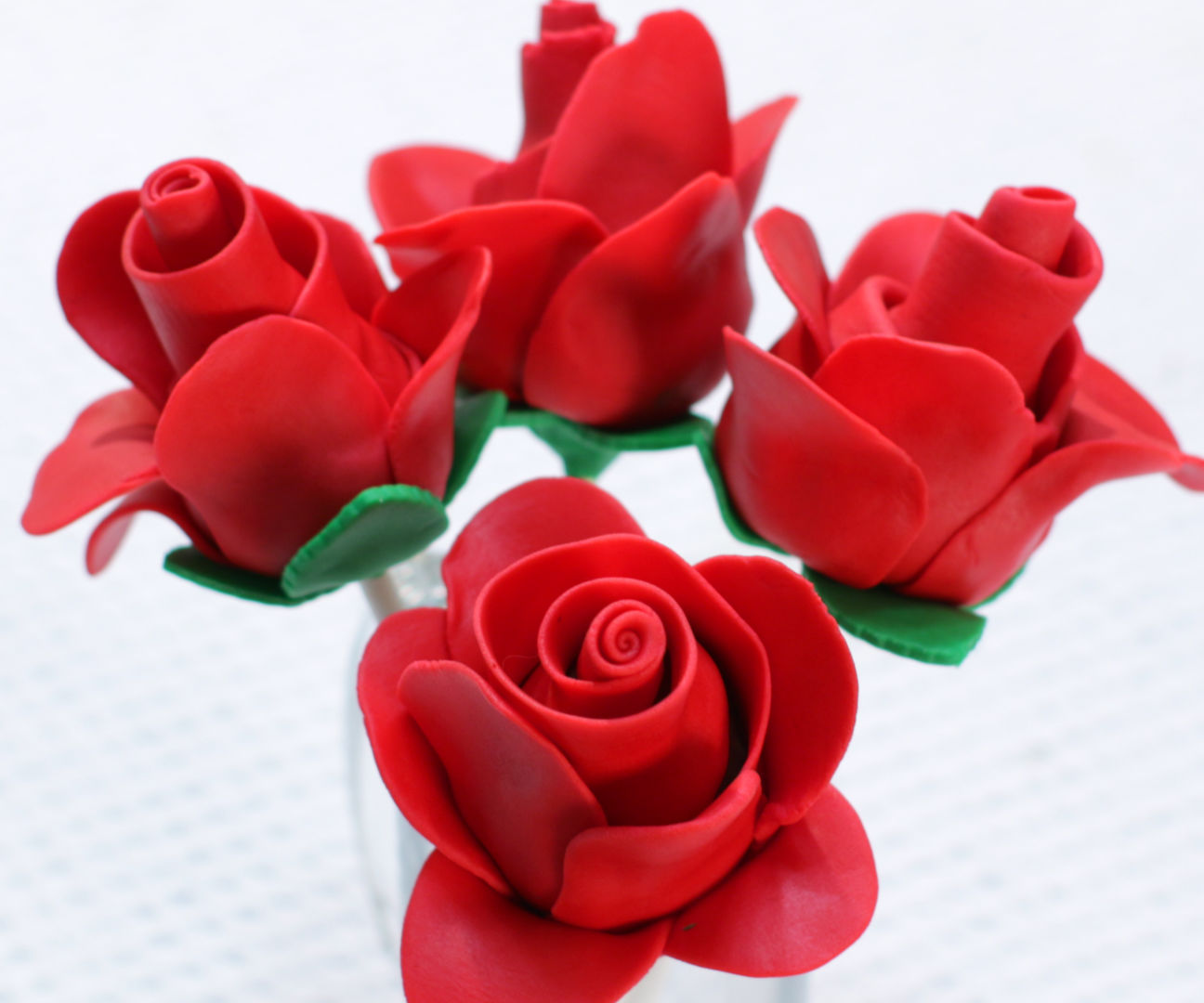 Chocolate Covered Strawberry Fondant Roses