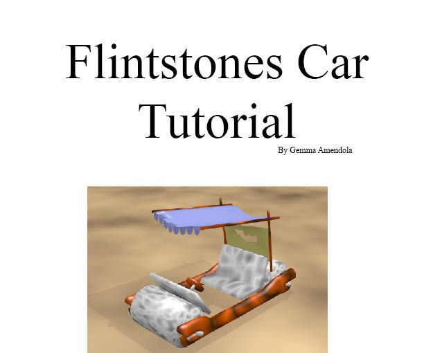 3D Animate a Flintstones Car