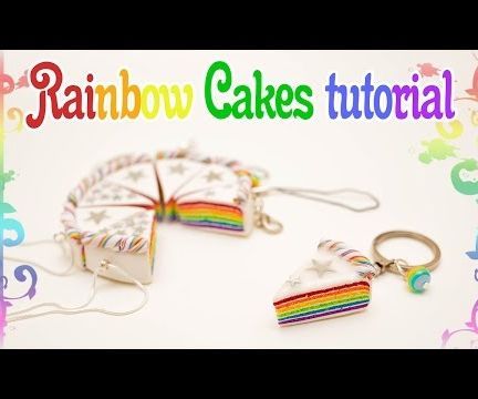 Rainbow Cakes from polymer clay