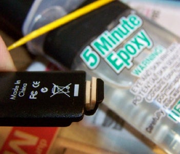 Glue the Rubber Pieces in Place