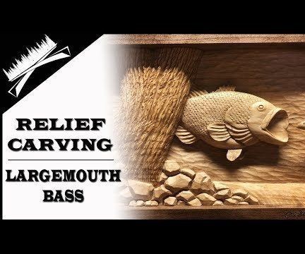 Hand Carved Largemouth Bass Woodcarving!