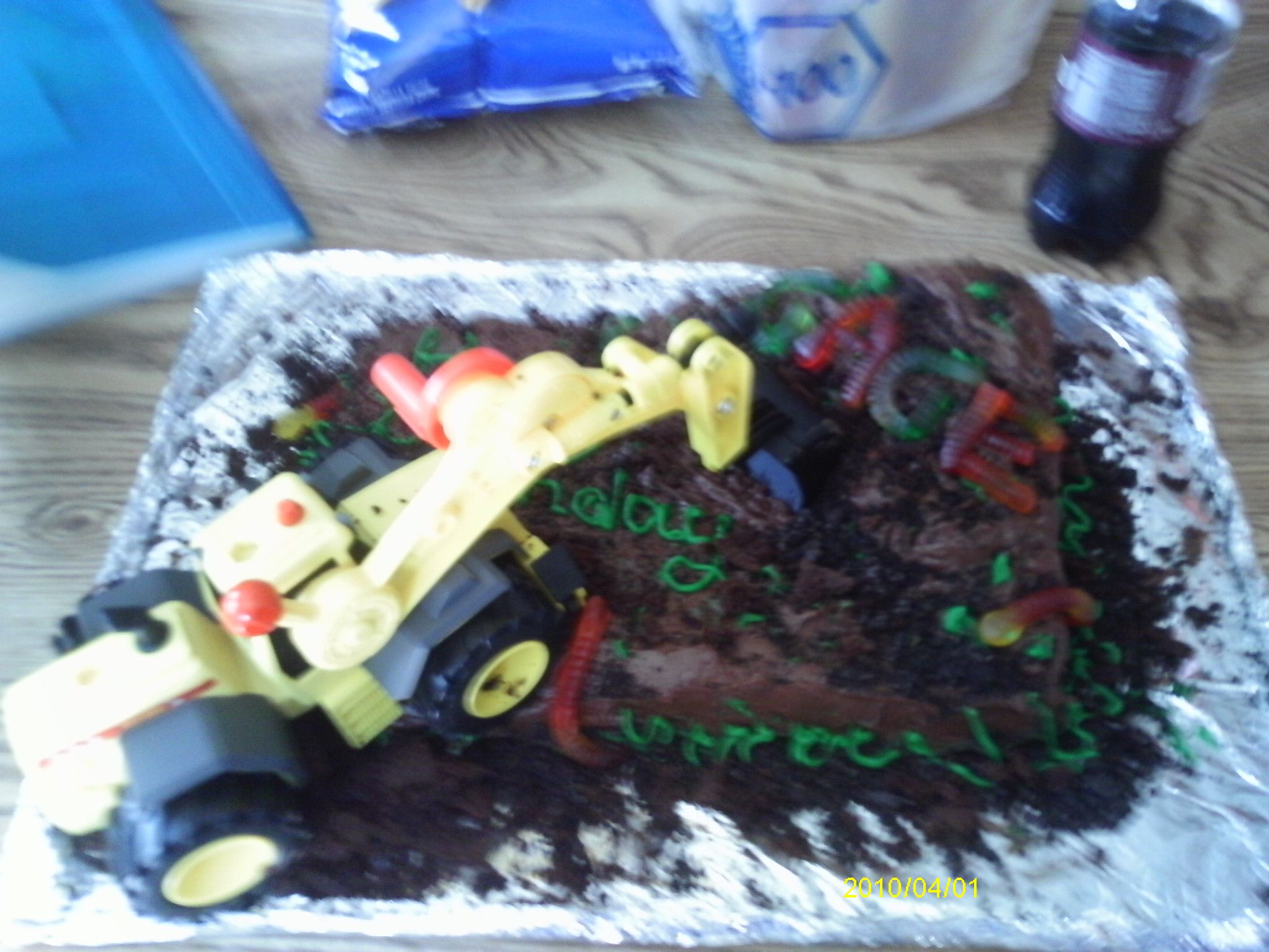 3rd Birthday Construction Cake