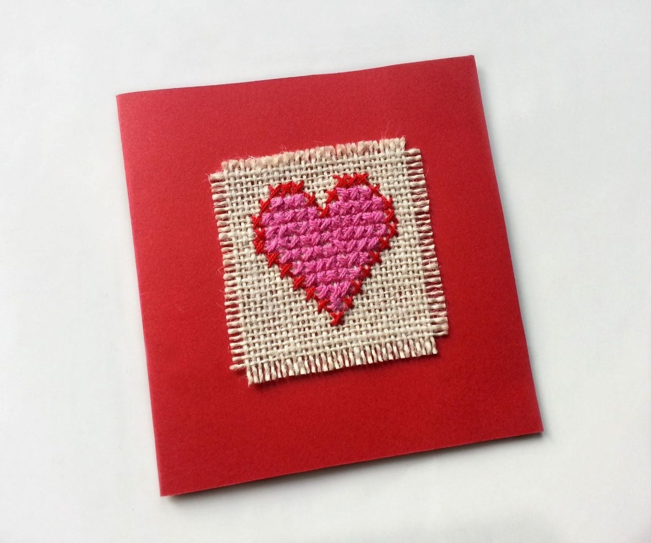 DIY Cross-Stitched Card