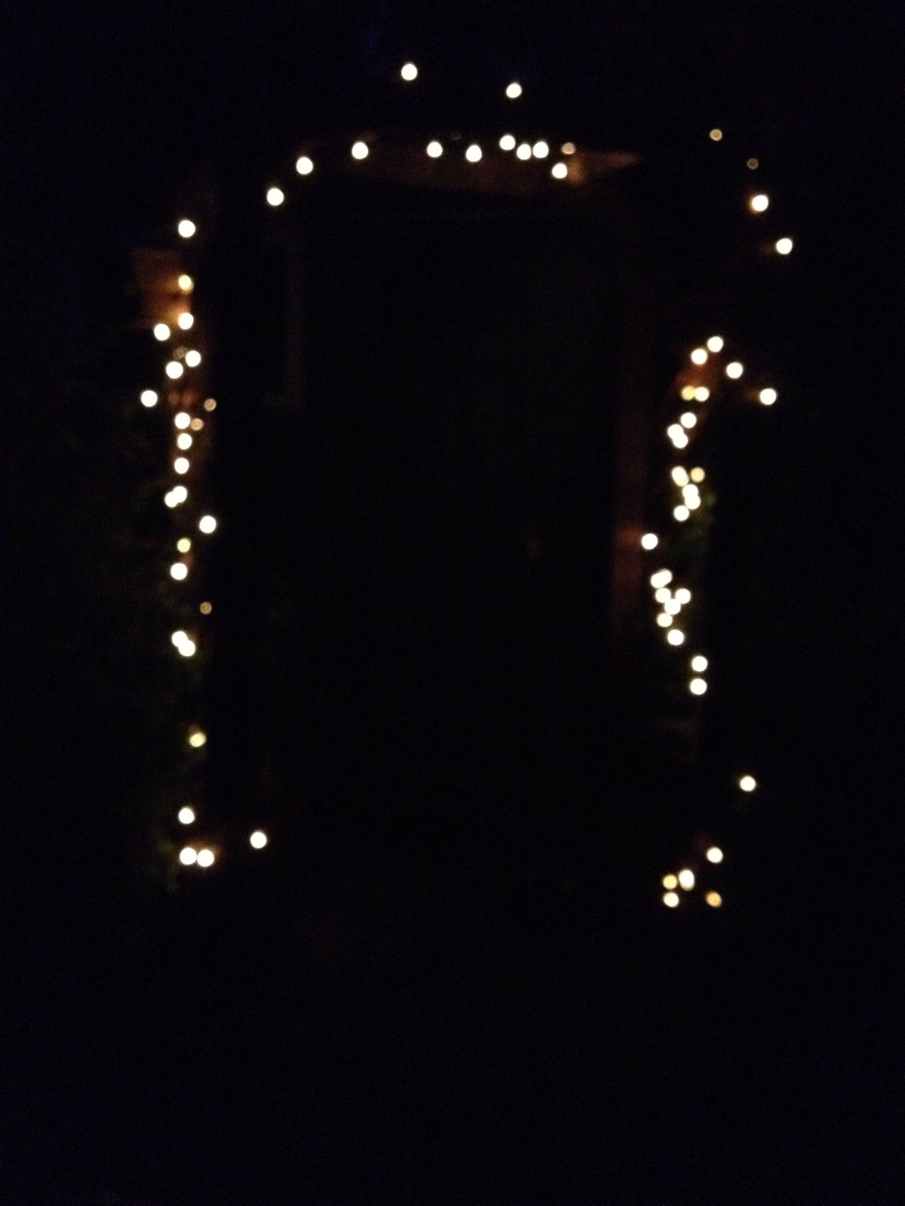 L.E.D. Pallet Wood Garden Arch for Climbing Plants