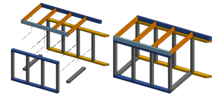 Right Unit Assembly: Uses Parts C, E, F, G