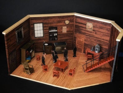 How I Built a Tiny Theater Set of Susan Glaspell’s Trifles