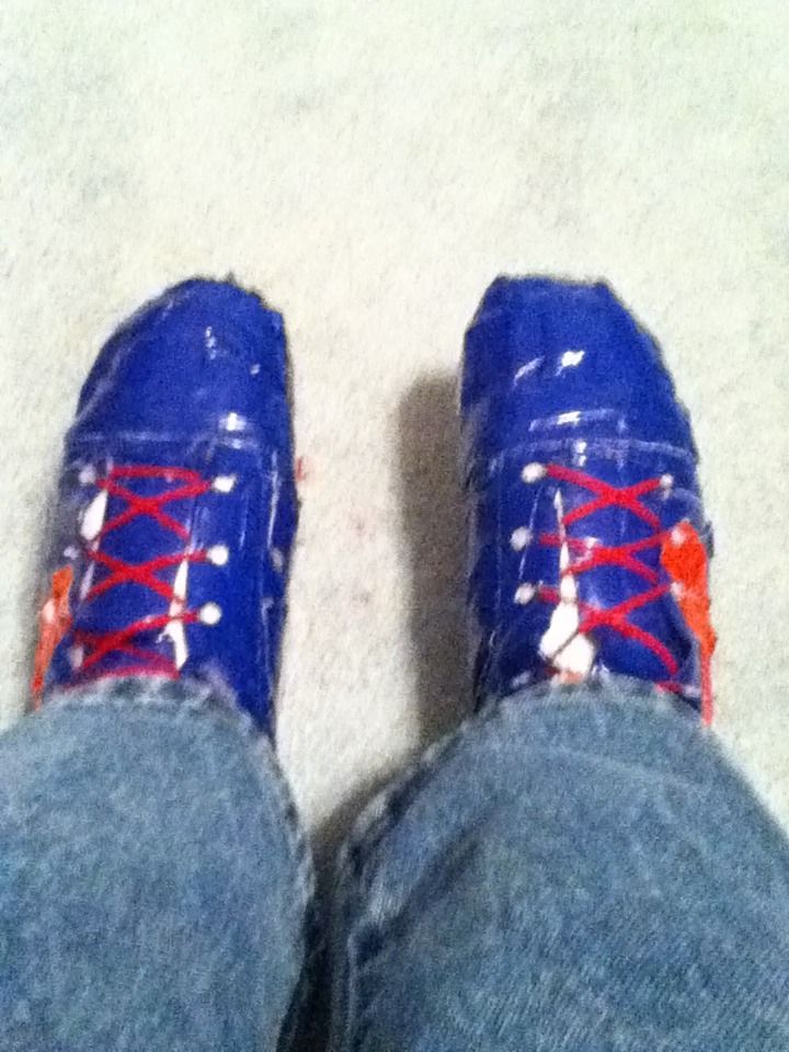 How To Resize A Pair Of Duct Tape Shoes