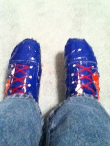 How to Resize a Pair of Duct Tape Shoes