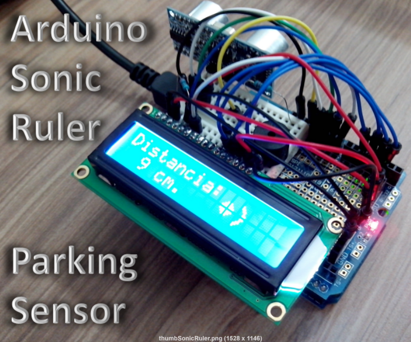Animated Sonic Ruler / Parking Sensor Using Arduino