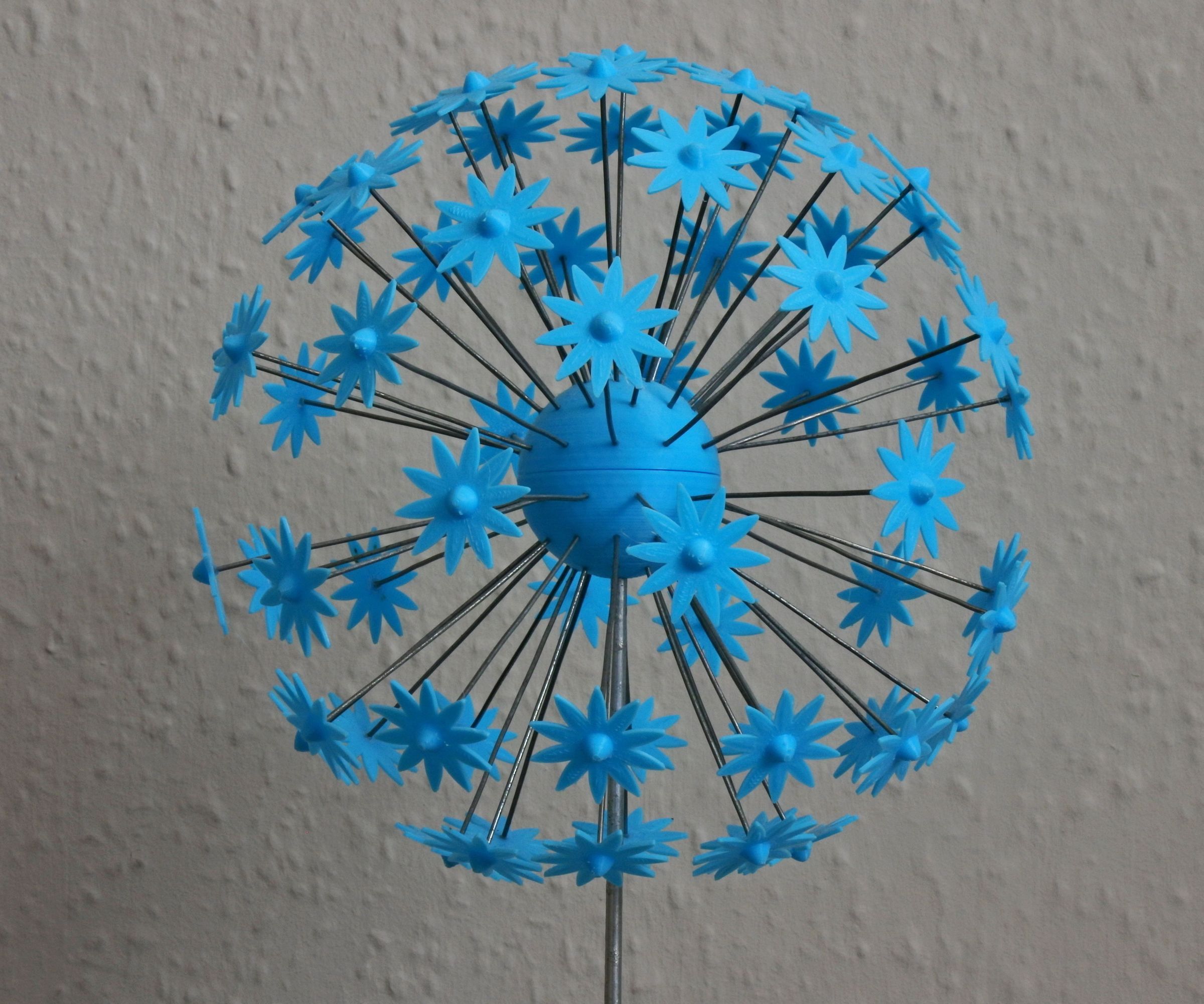 3D Printed Flower Sculpture "Allium"