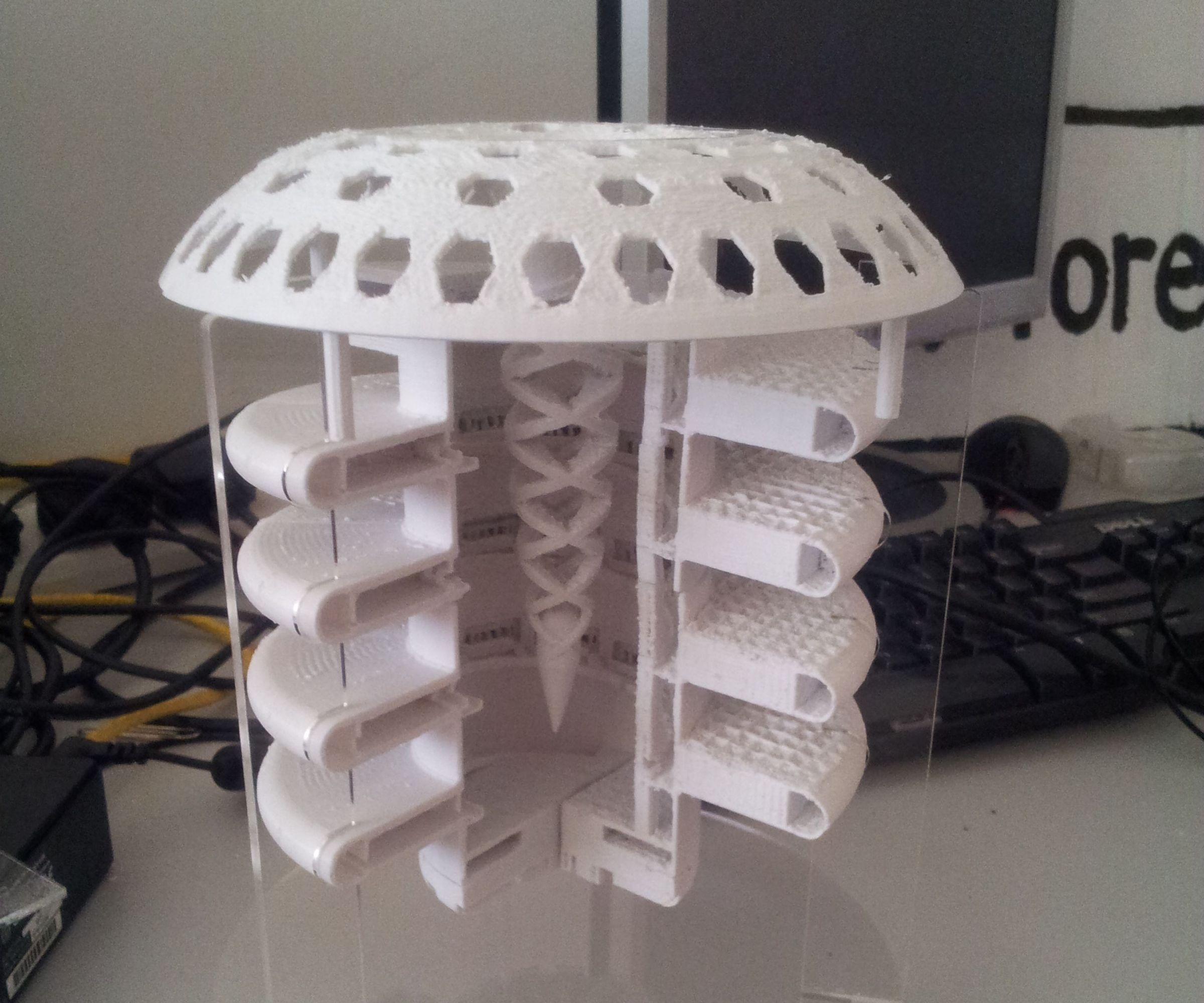 An Architectural Model of a Futuristic Subterranean Building
