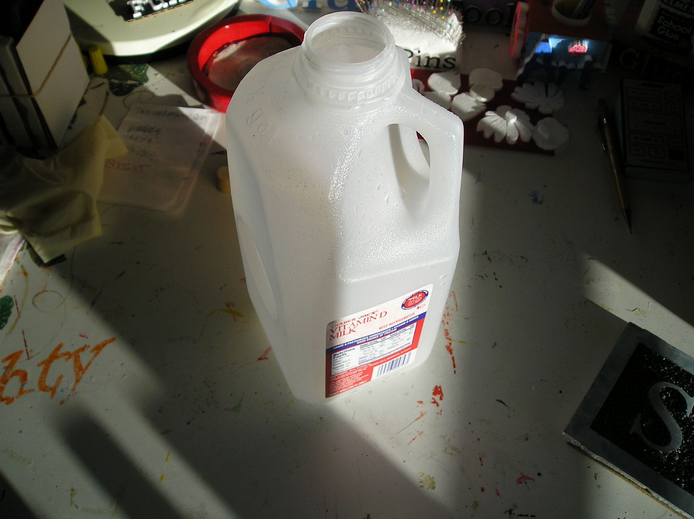 Reuse 100% of Plastic Milk Bottle
