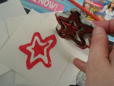 Make Foam Stamps From Old Mousemats
