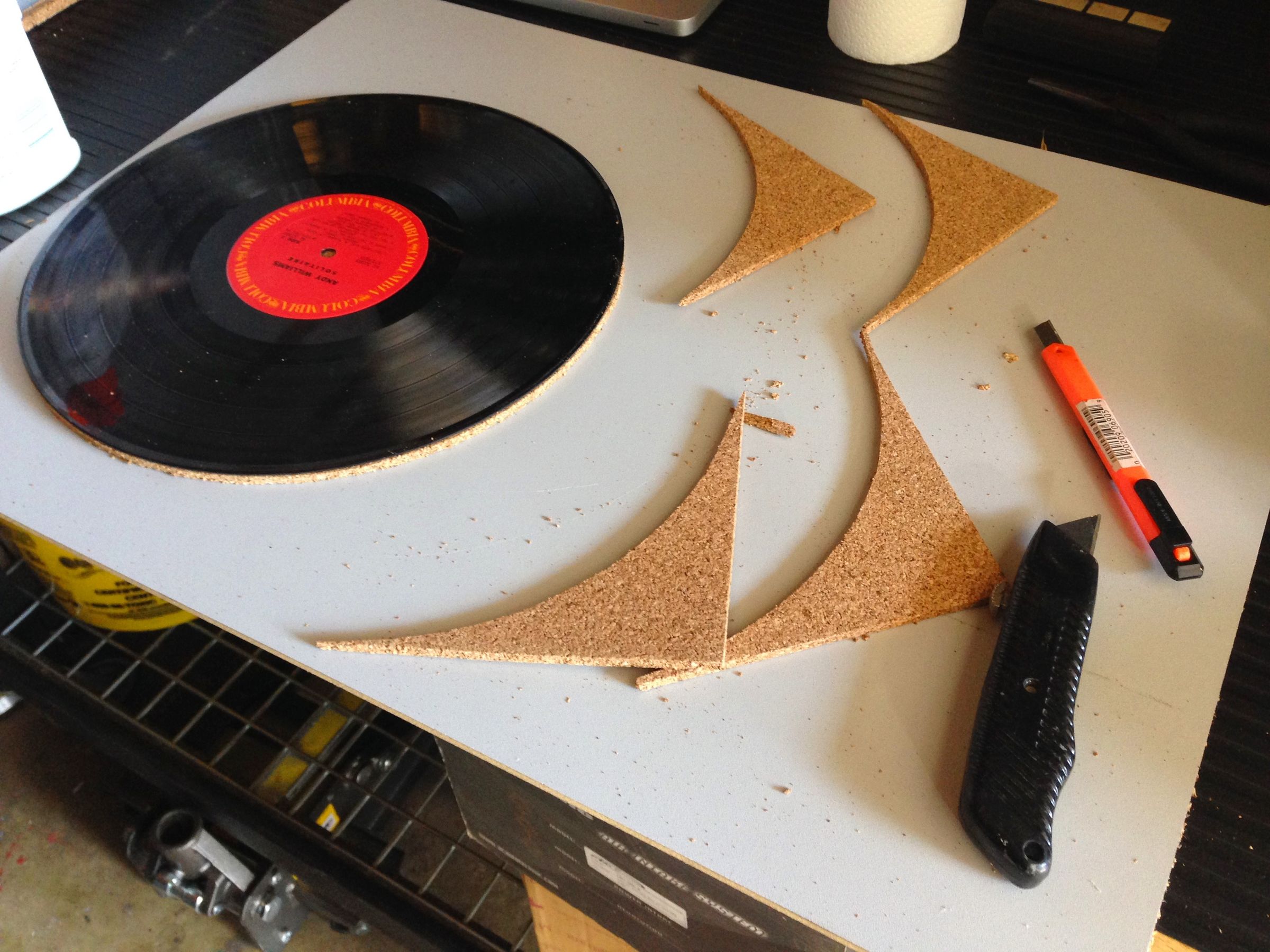 Vinyl LP Placemats 4 Steps Instructables