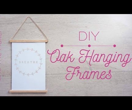 DIY MINIMALIST OAK PICTURE FRAMES