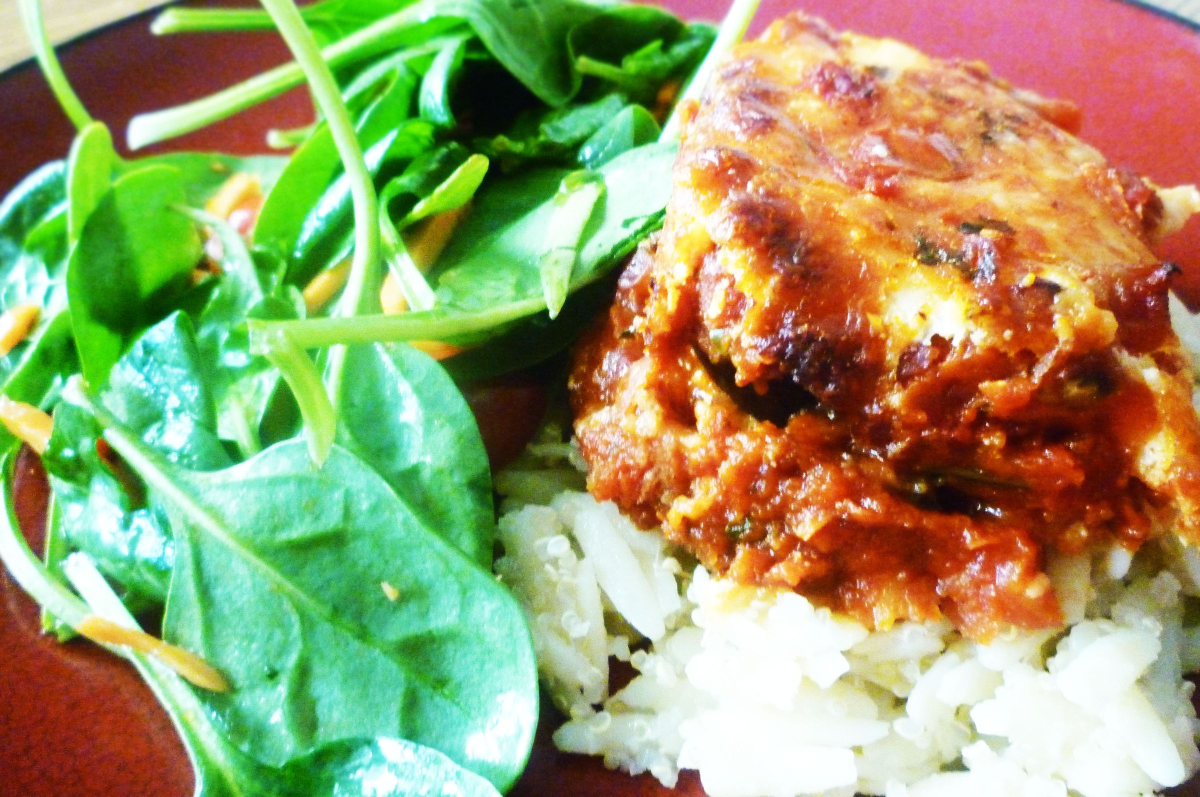 Wine Soaked/sauteed Eggplant Parmesan