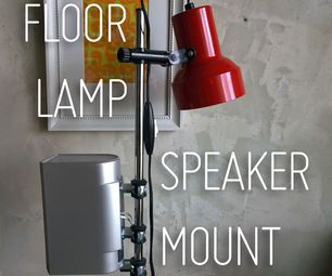 Floor Lamp Speaker Mount