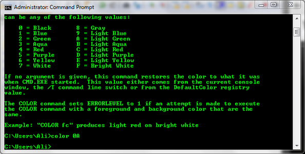 How to Change Color in Command Prompt : 5 Steps - Instructables