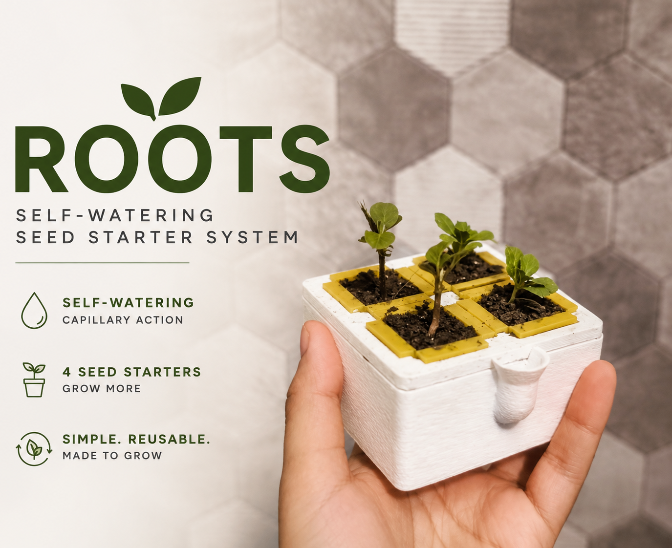 ROOTS : Self-Watering Seed Starter