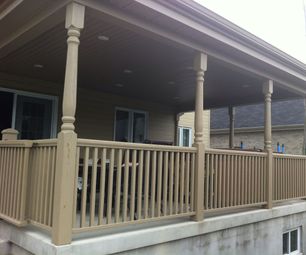Premium Deck Railing From 2x4 and 2x6 Construction Lumber