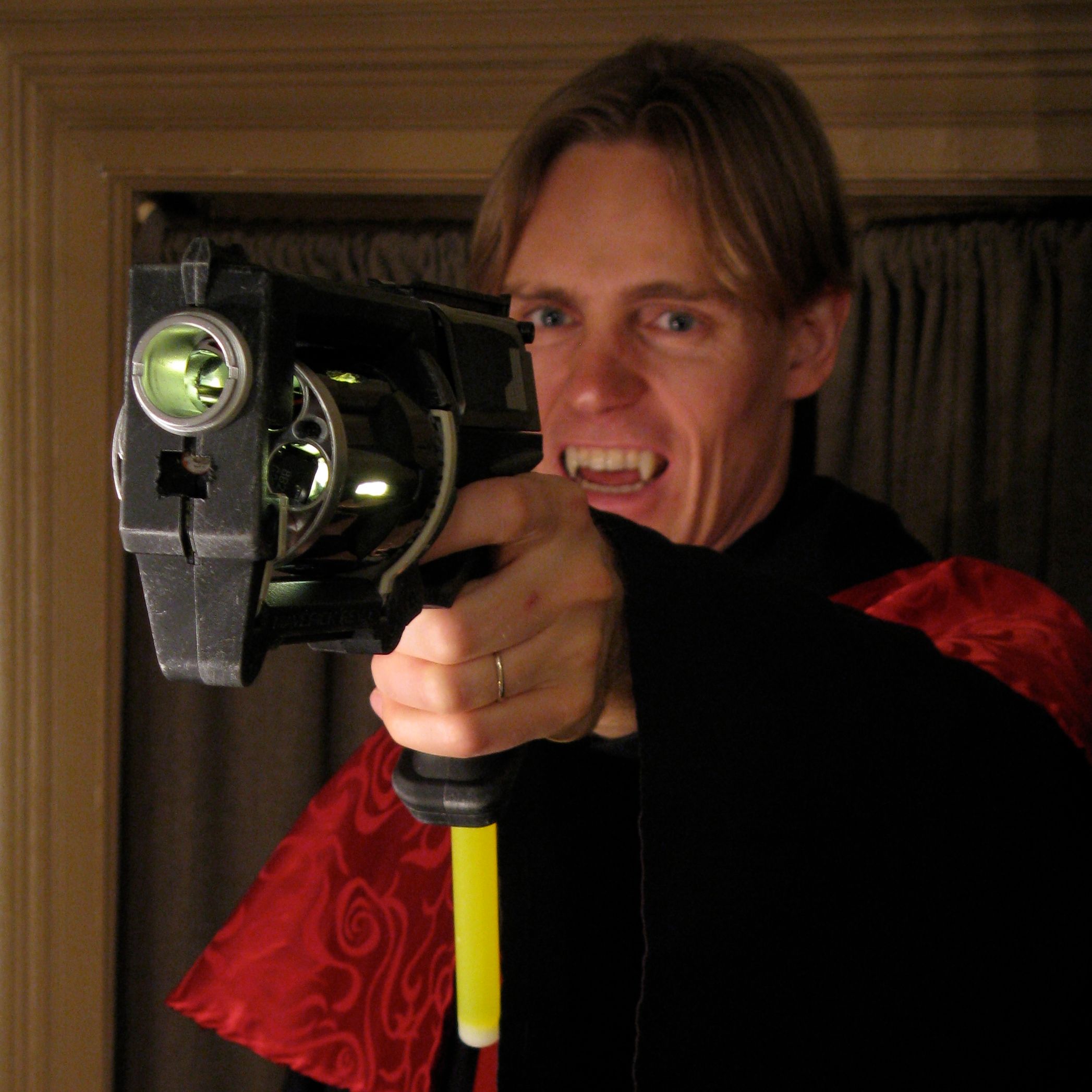 Vampire-Hunting Gun Prop With UV Bullets
