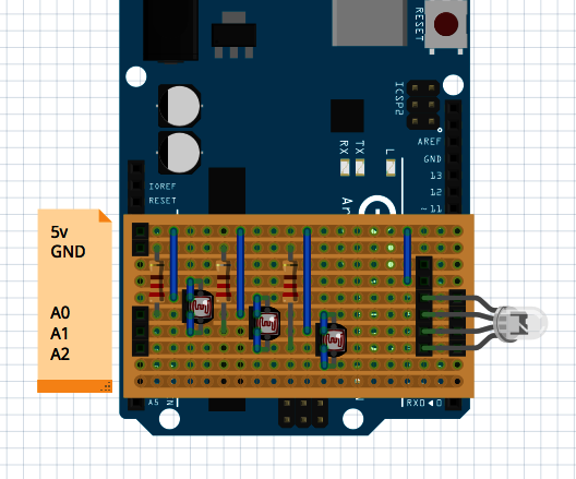 LDR Shield for a Programmable LED