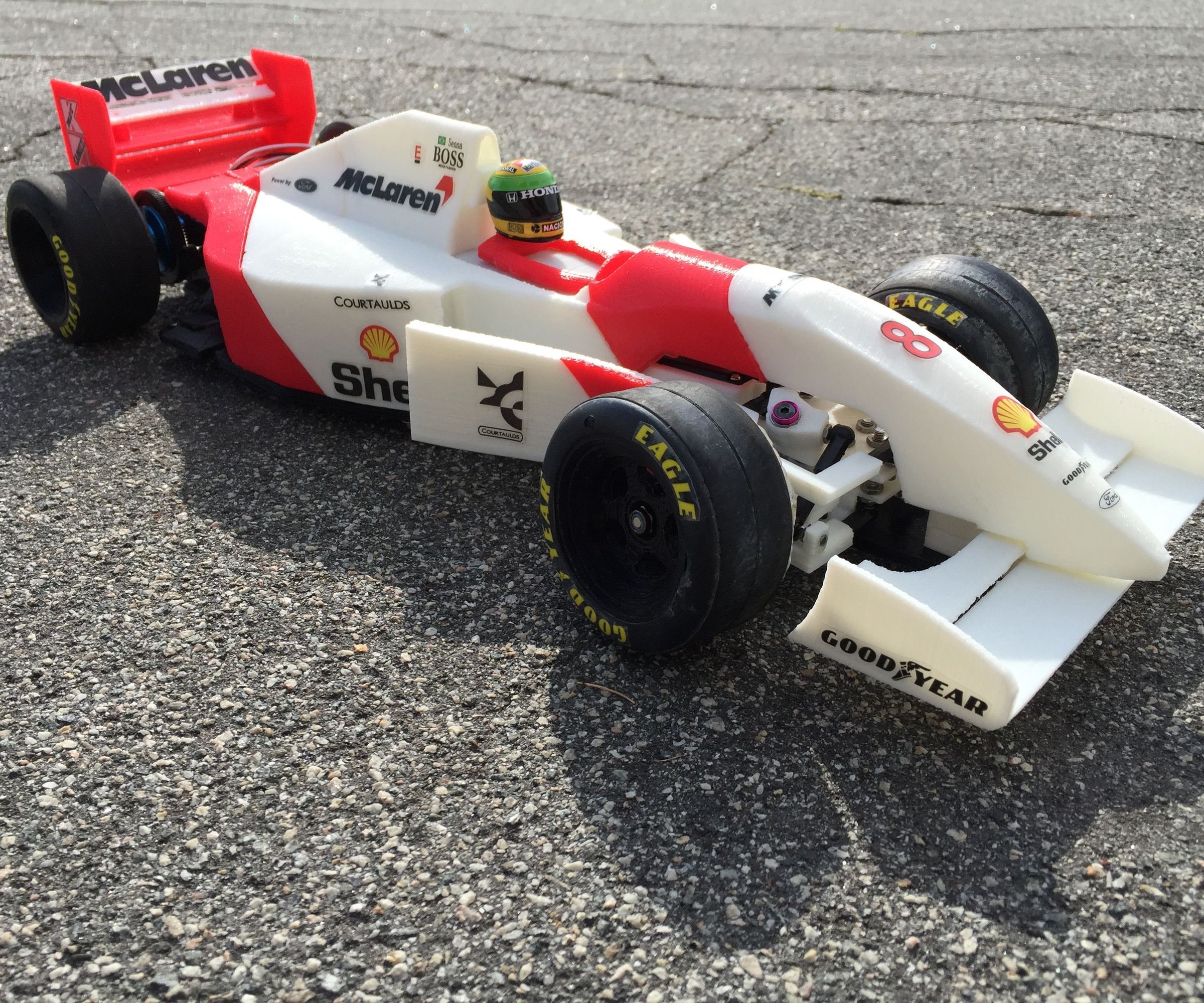 RS-01 Ayrton Senna’s 1993 McLaren MP4/8 Formula 1 3D Printed RC Car