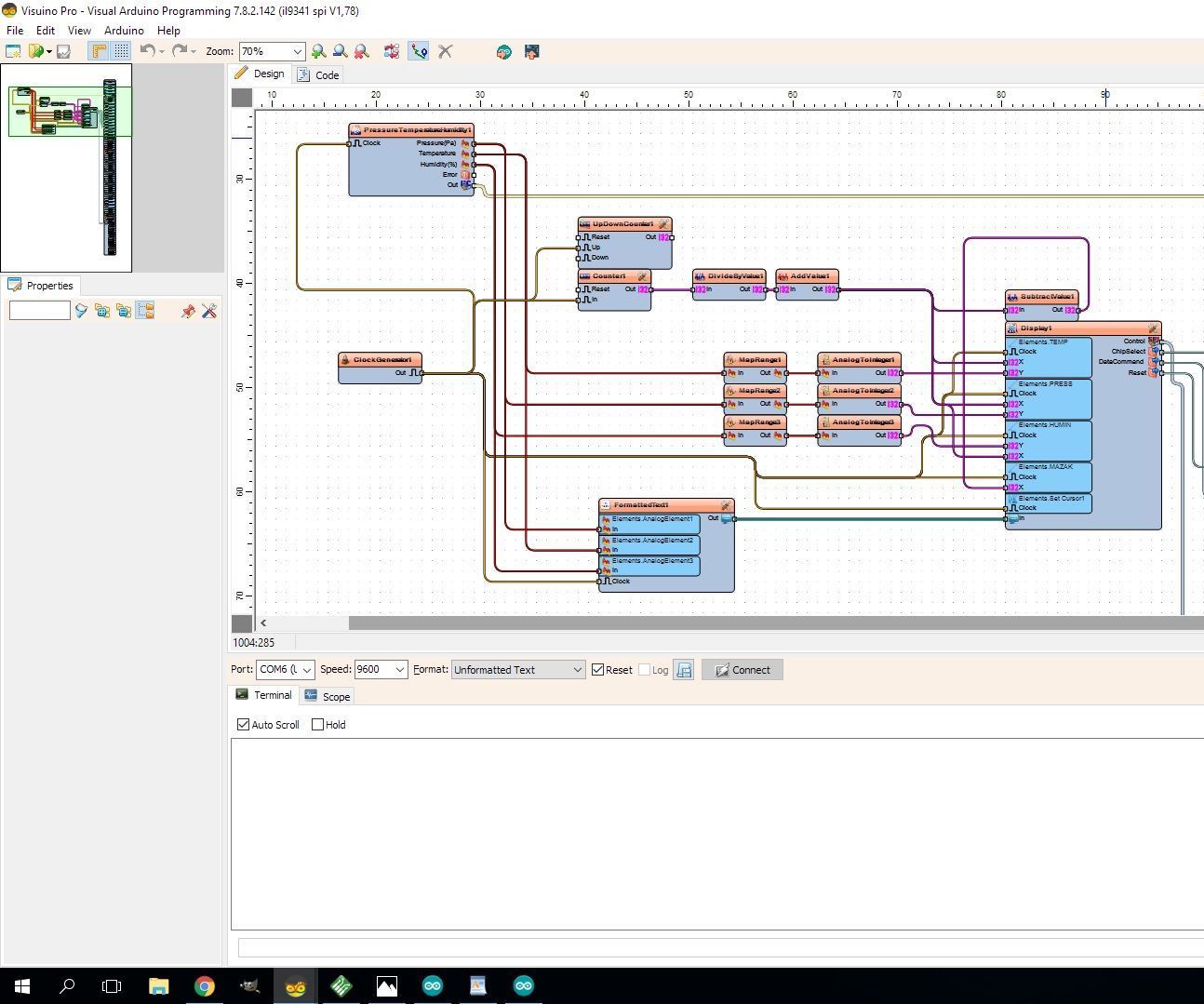 Barometric BME280 and IL9340 + Trend