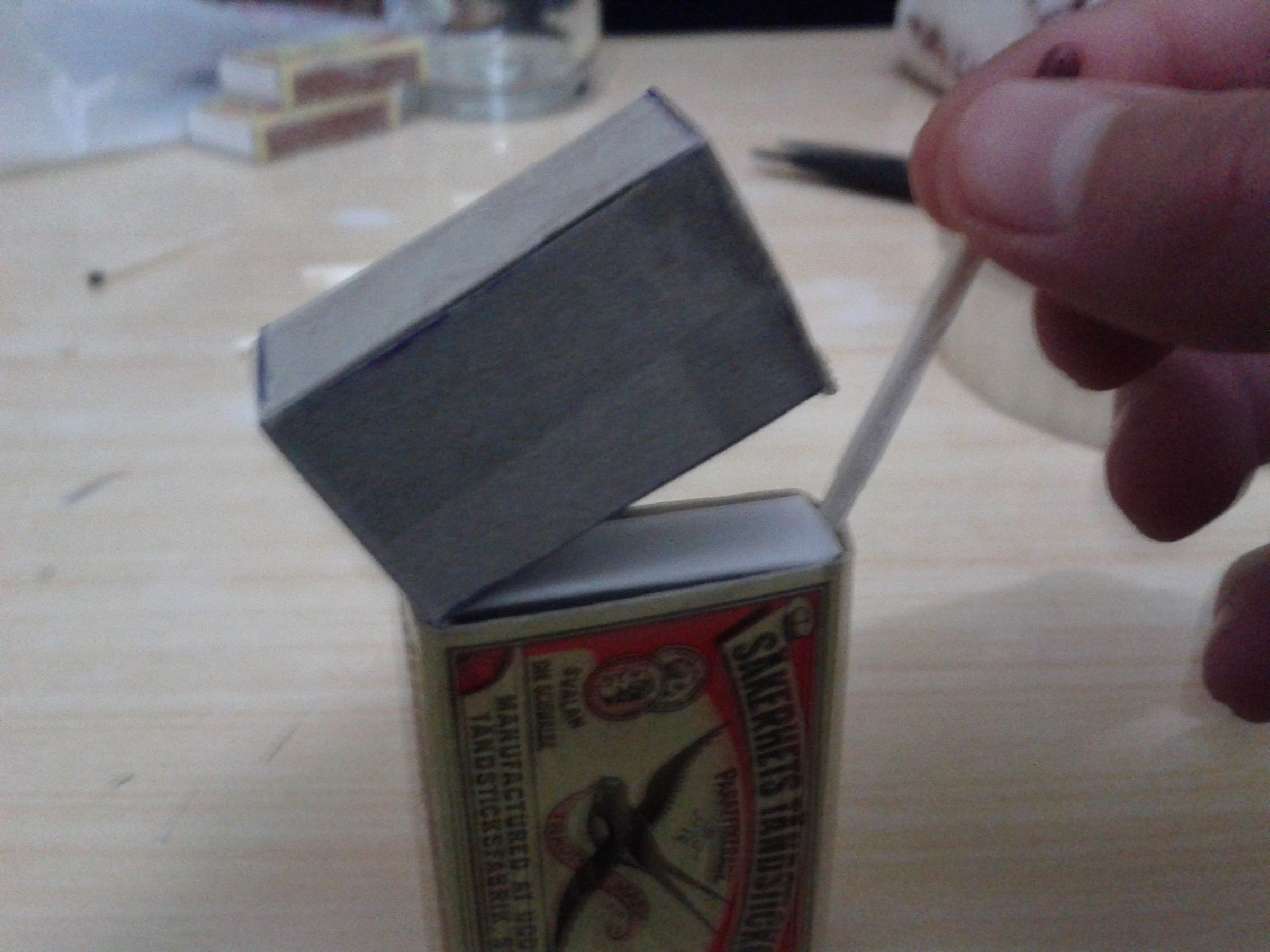 How to Make a Working Zippo Lighter Out of Match Box!!!!! 4 Steps