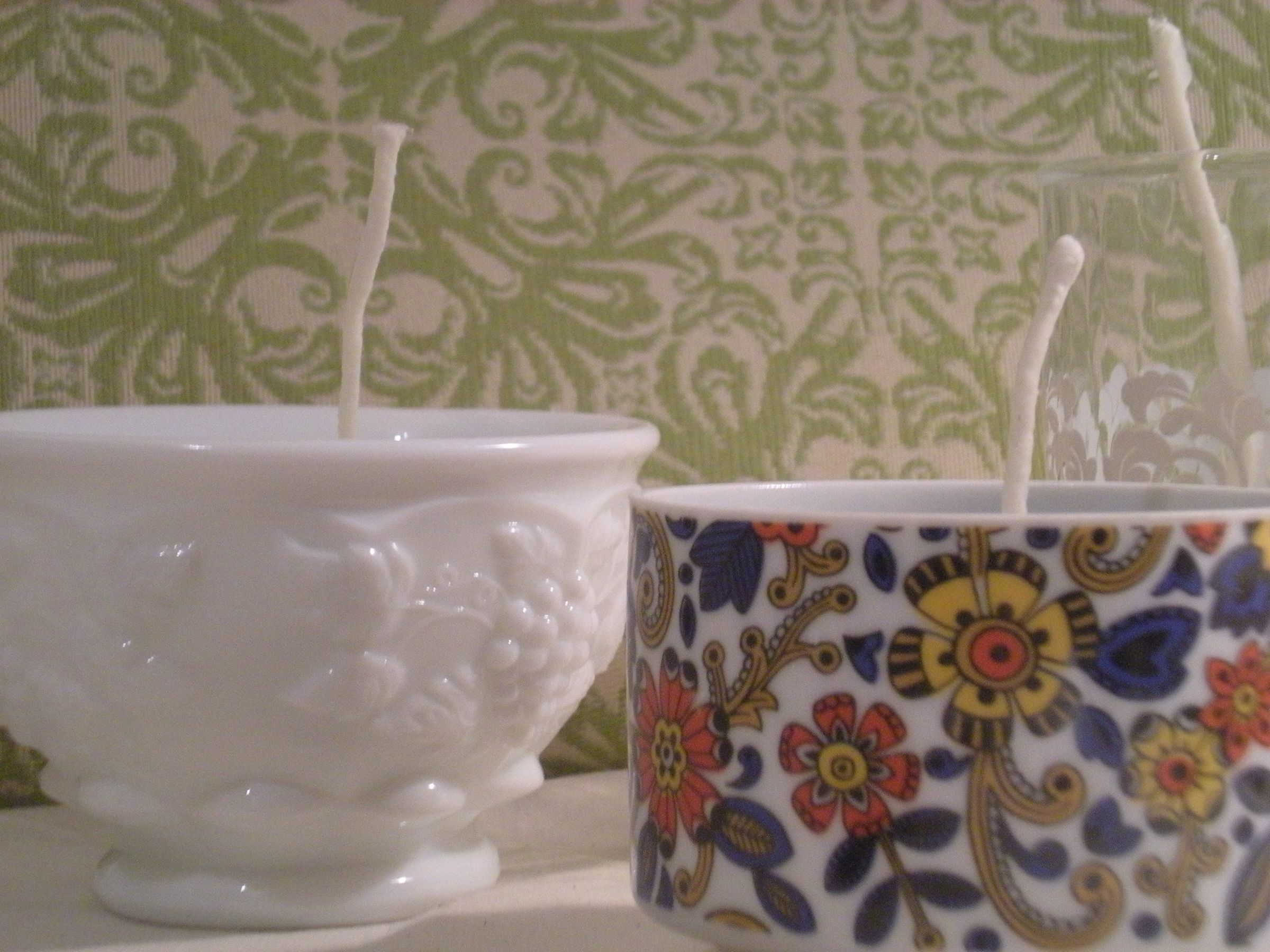 Recycled Teacup Soy Candle,  Natural and Eco Friendly