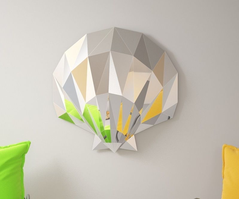 How to Create a Mirror 3D Sculpture “Shell” 600 Mm. DIY Wall Decor. PDF Template + (video)