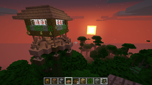 Awesome Minecraft Jungle Treehouse