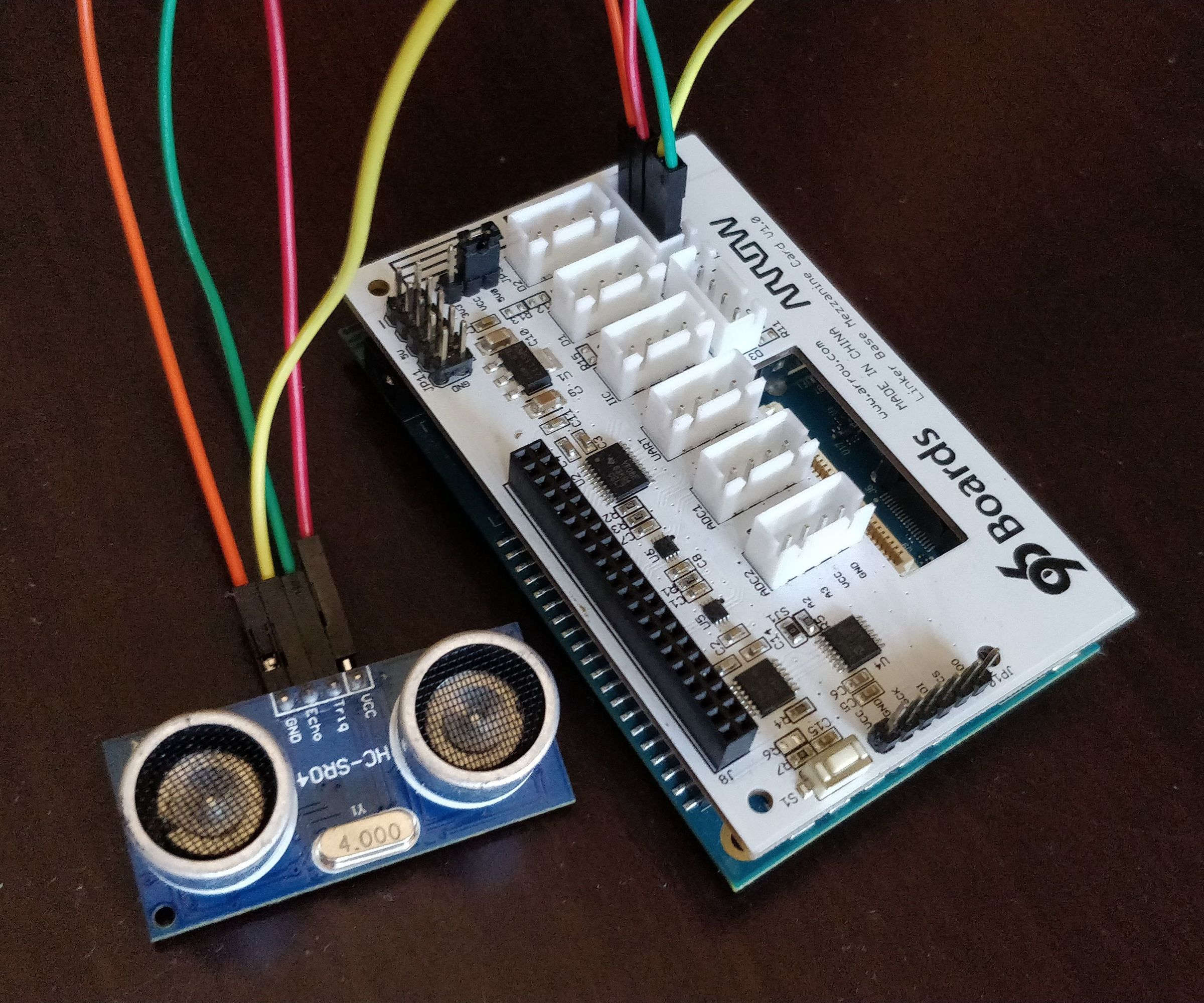 Sensor Ultrassônico HC-SR04, Dragonboard 410c E Link Sprite