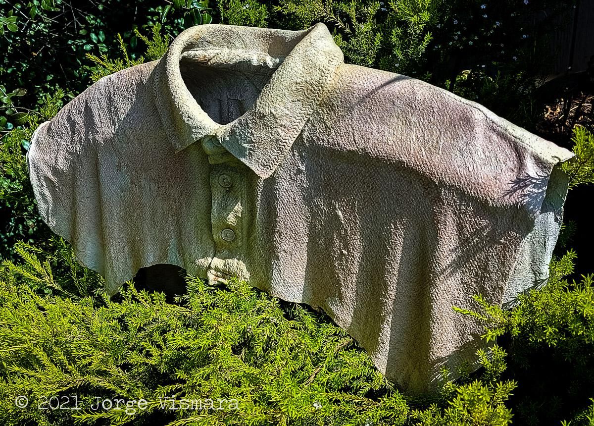 Hardened Top of T-shirt. 